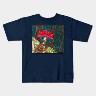 Mushroom in the forest Kids T-Shirt